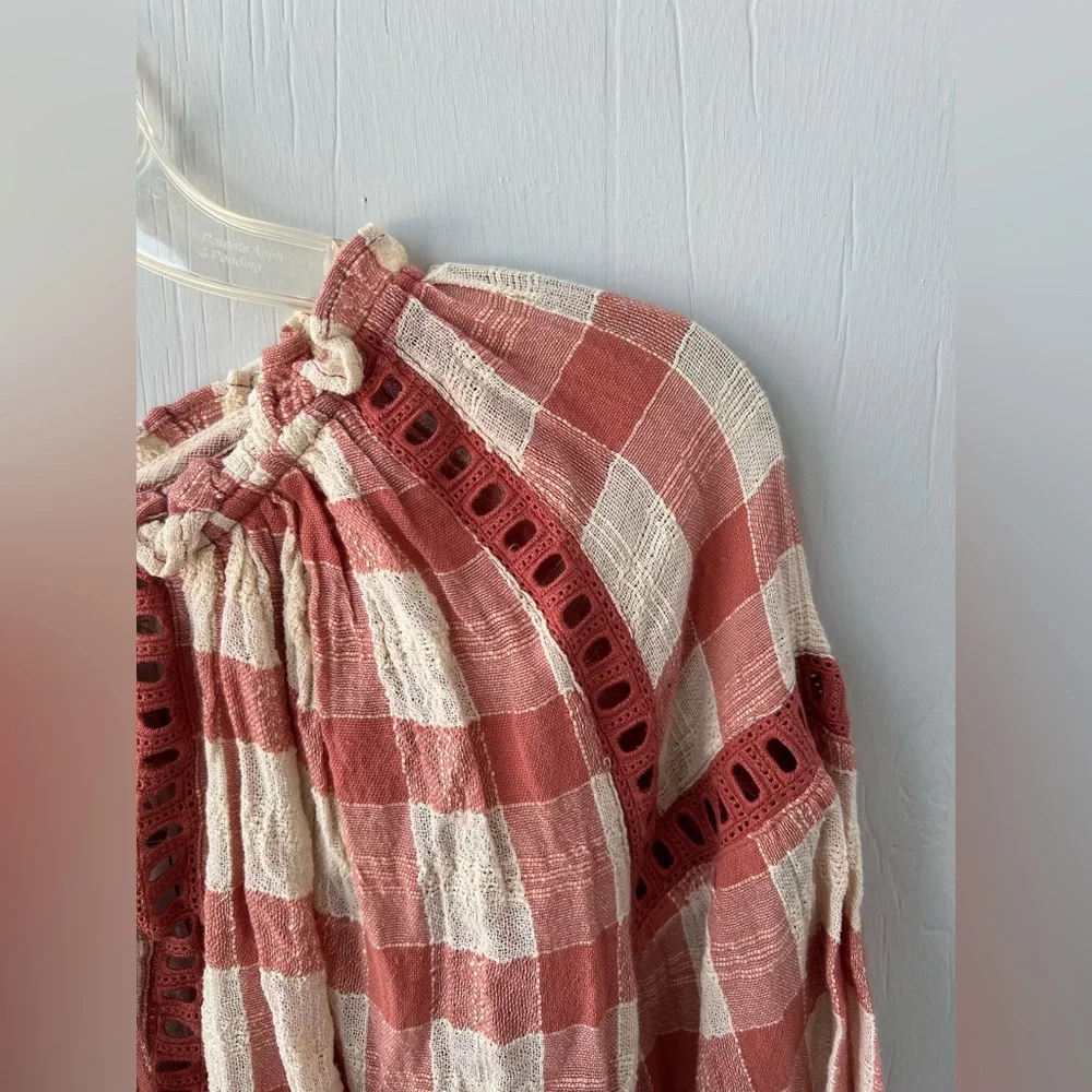 NWT Free People Honey Grove Plaid Top (size S) - Picture 6 of 11